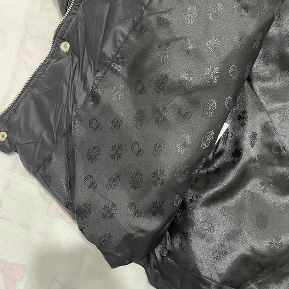 Chrome Hearts Black Down Jacket With Pink Cross Patch - Picture 13 of 13